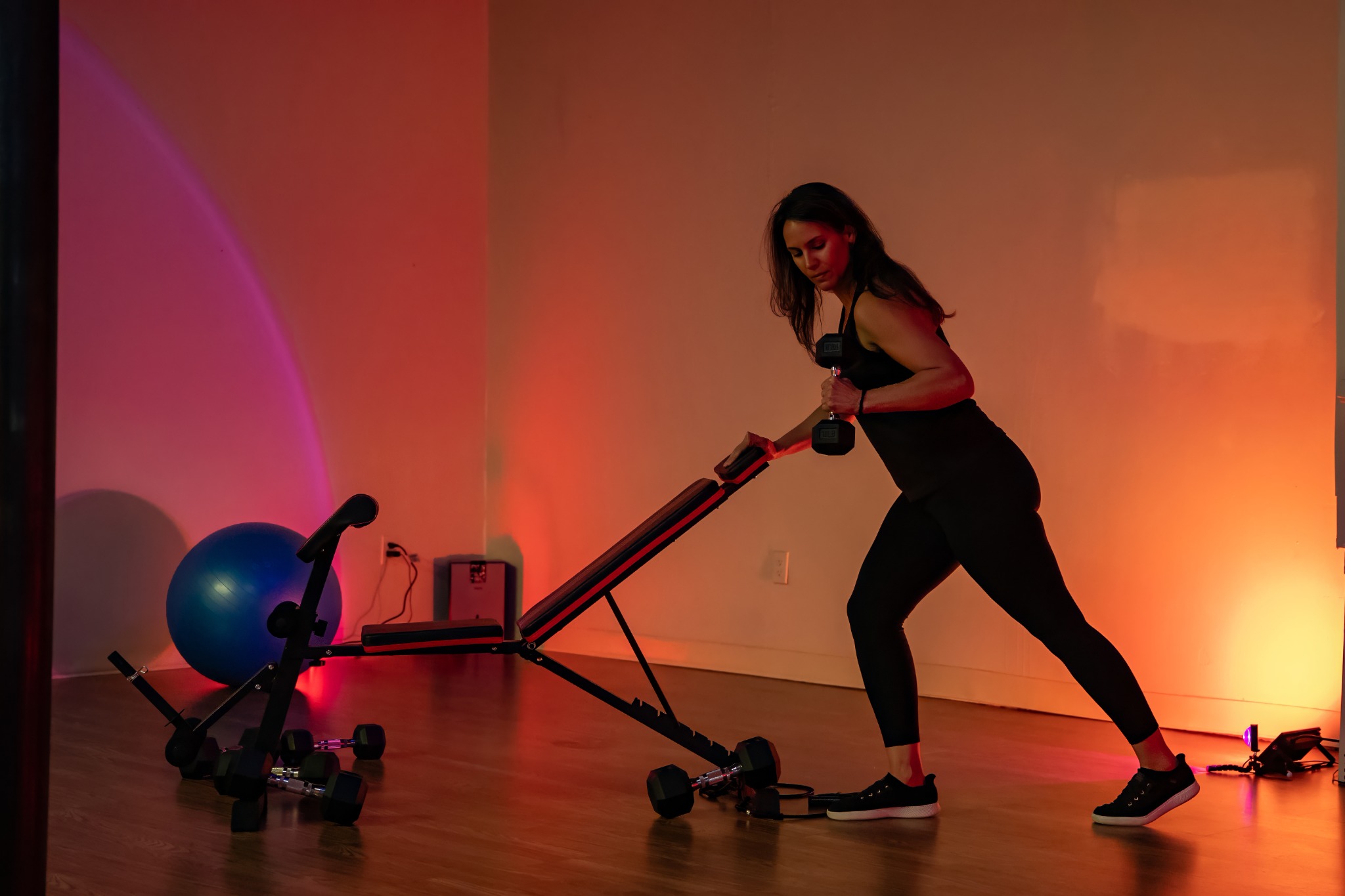 Strength training in the Revive Strong studio