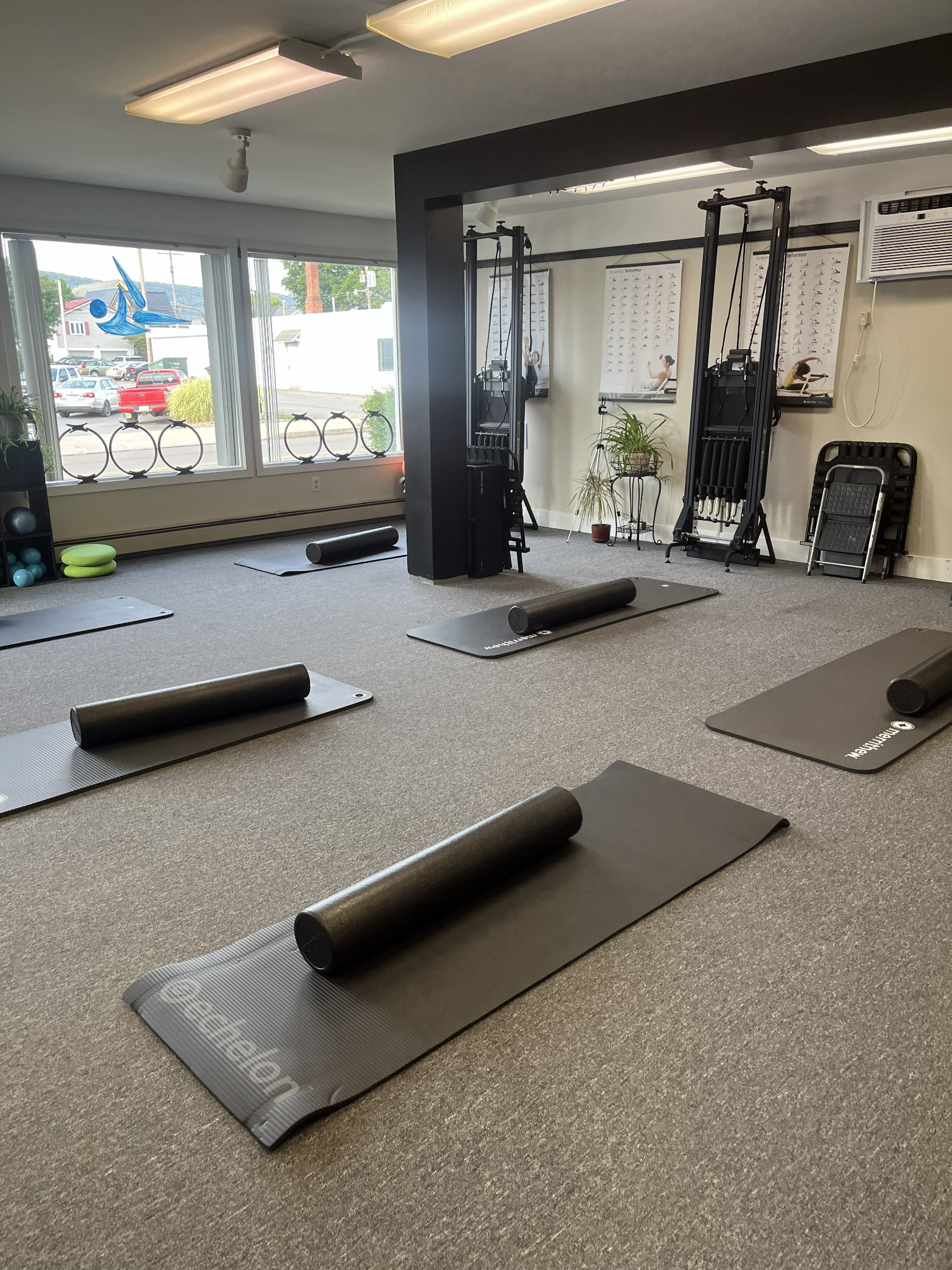 Revive & Align Pilates studio prepared for a mat class